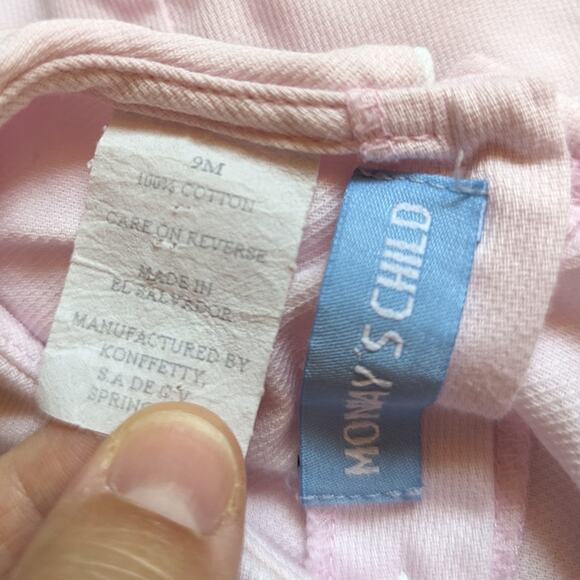 Monday's Child Bubble Romper Baby Girls Sz 9m Classic Vintage Boutique - Picture 3 of 3